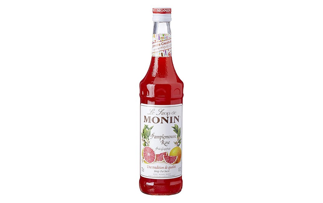 Monin Pamplemousse Rose, Pink Grapefruit Syrup   Glass Bottle  700 millilitre